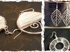 141_Set-of-FOUR-Pairs-of-Silver-Earrings---All-for-One-Sweet-Price