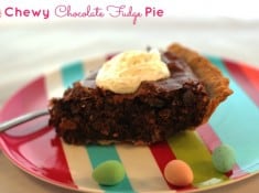 Chewy Chocolate Fudge Pie