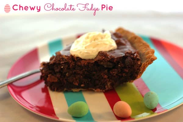 Chewy Chocolate Fudge Pie