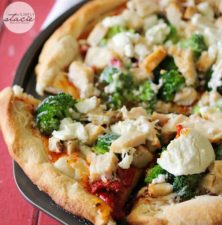 Sweet Chili Chicken Thai Pizza Simply Stacie