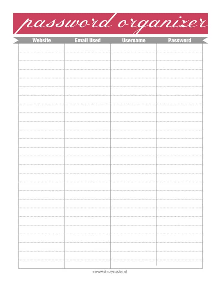 Password Organizer Printable Simply Stacie password-organizer-printable-simply-stacie
