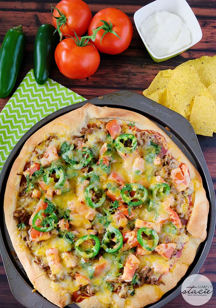 Taco Pizza Simply Stacie