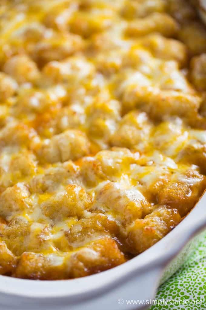 Mexican Tater Tot Casserole - This easy casserole recipe was a hit with my family! It was spicy, hearty and tasty. Comfort food for the win.