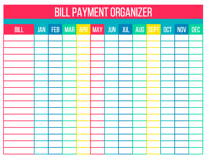 Organize Your Bills With Free Printables Simply Stacie