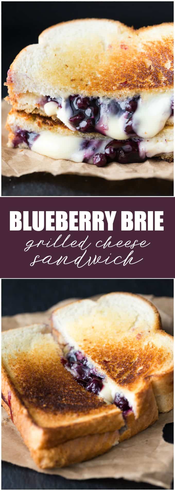 Blueberry Brie Grilled Cheese Sandwich - Yes, lunch can actually be a dessert! Enjoy the decadence. 