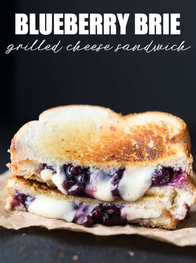 Blueberry Brie Grilled Cheese Sandwich - Yes, lunch can actually be a dessert! Enjoy the decadence. 
