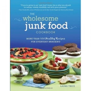 The wholesome junk food cookbook cover image.