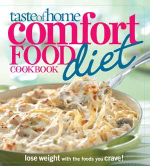 Taste of Home Comfort Food Diet cookbook cover image.
