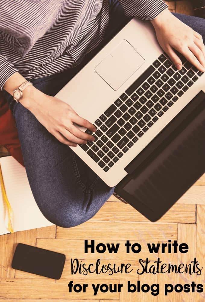 How to write disclosure statement