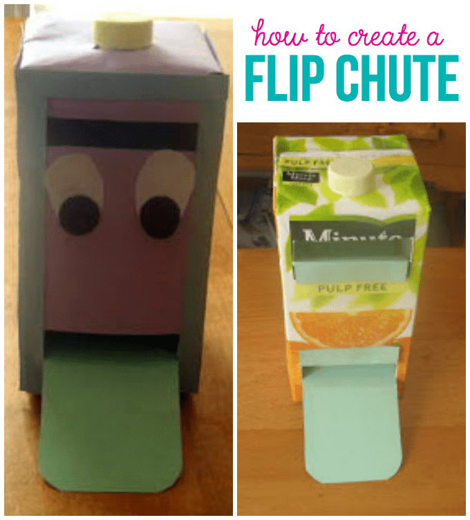How to Create a Flip Chute - Awesome step by step tutorial for creating a flip chute learning tool. It's a fun learning tool for little ones to learn!