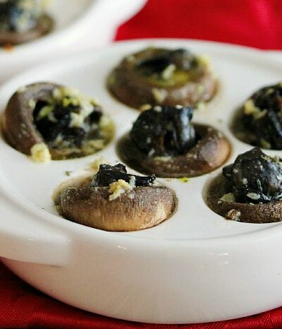 Escargots in Mushroom Caps with Garlic Butter