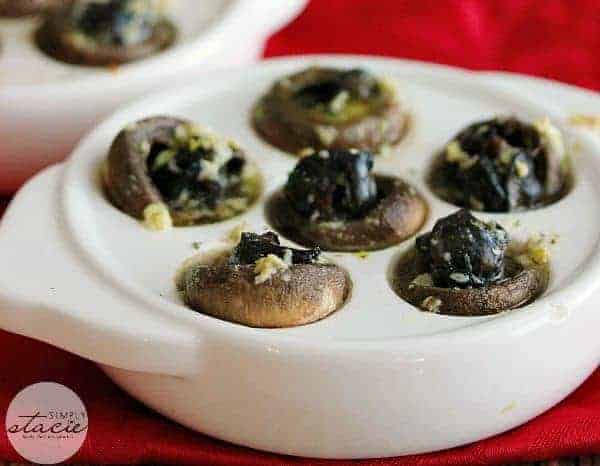 Escargots in Mushroom Caps with Garlic Butter - Simply Stacie