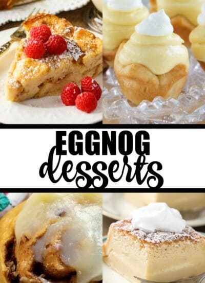 Eggnog Desserts