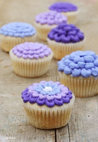 Gorgeous Purple Cupcakes