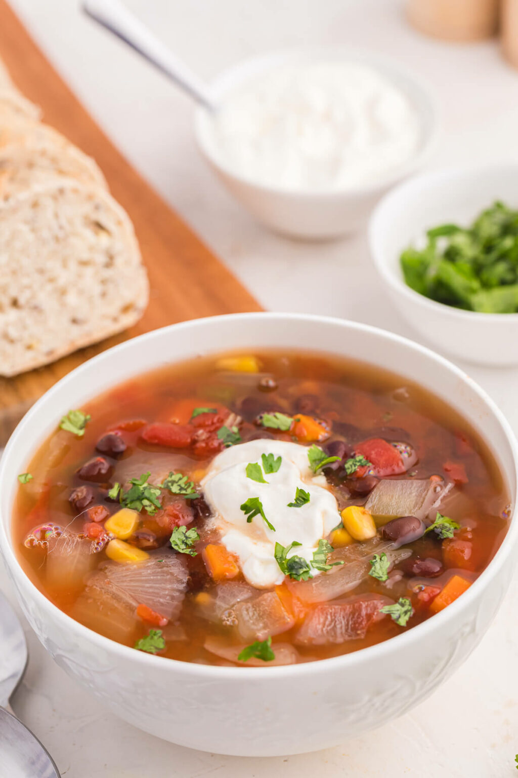 Black Bean Vegetable Soup Recipe Simply Stacie