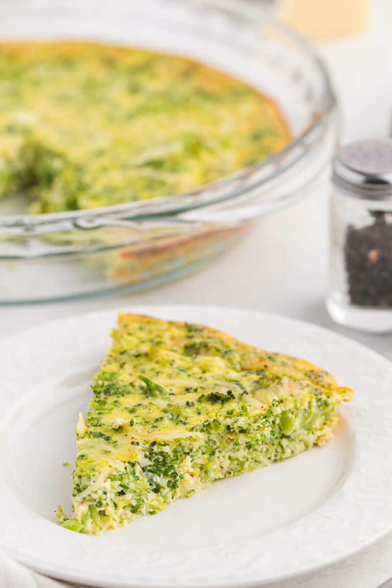 A slice of the recipe on a plate.