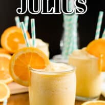 Orange Julius Copycat Recipe - The classic orange and vanilla flavour of this sweet and creamy drink is refreshing and satisfying, and much less expensive than a trip to the mall!