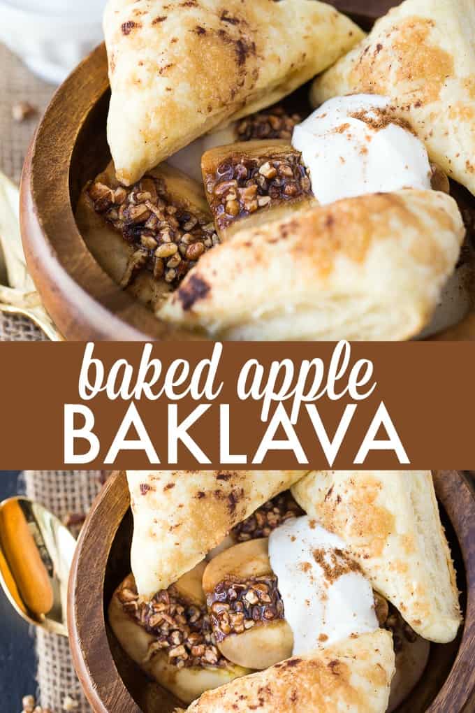 Baked Apple Baklava - Using convenient frozen puff pastry, these warm, apple flavoured bites are a twist on the traditional baklava we know and love! Best served warm, everyone will love the familiar flavours. 
