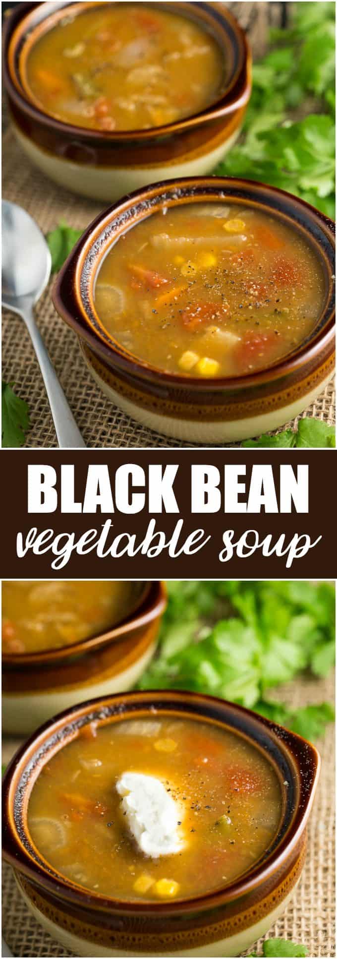Black Bean Vegetable Soup Recipe Simply Stacie