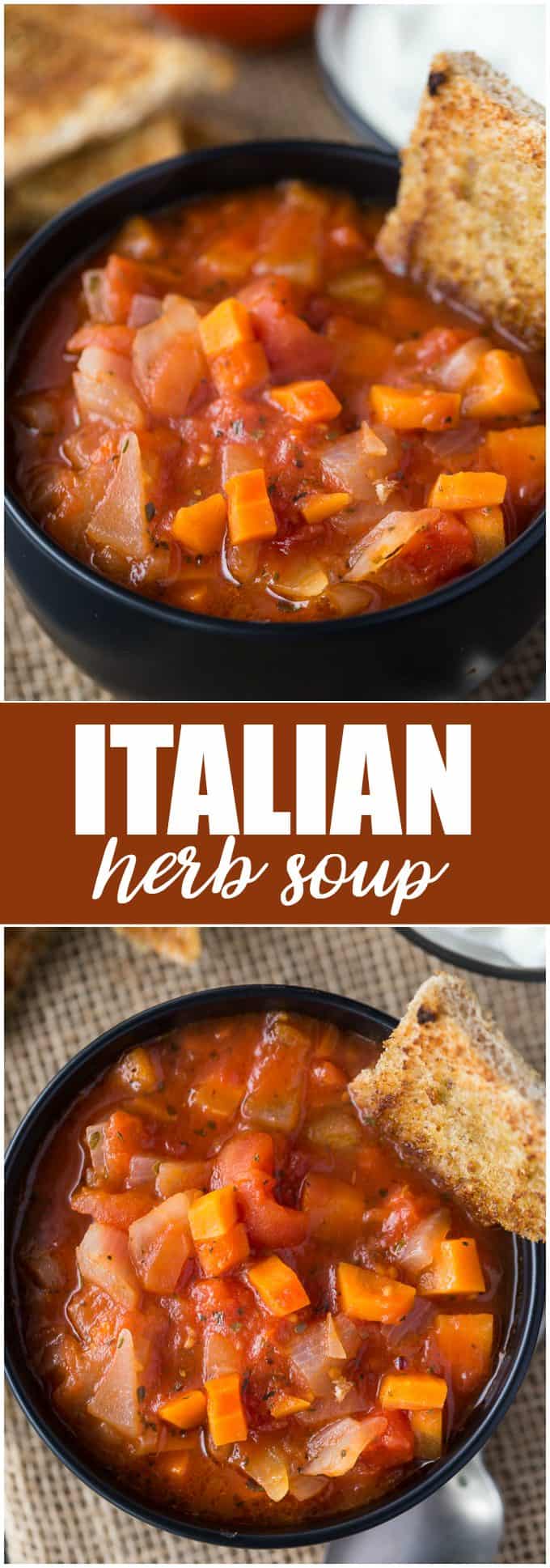 Italian Herb Soup with Sage Croutons Recipe - Simply Stacie