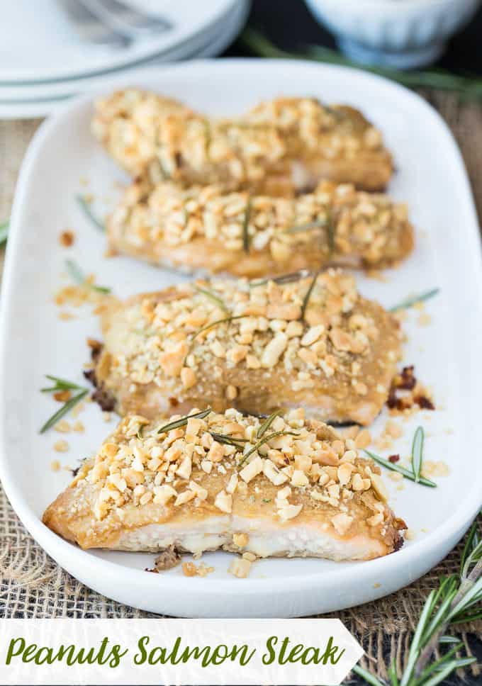 Peanuts Salmon Steak