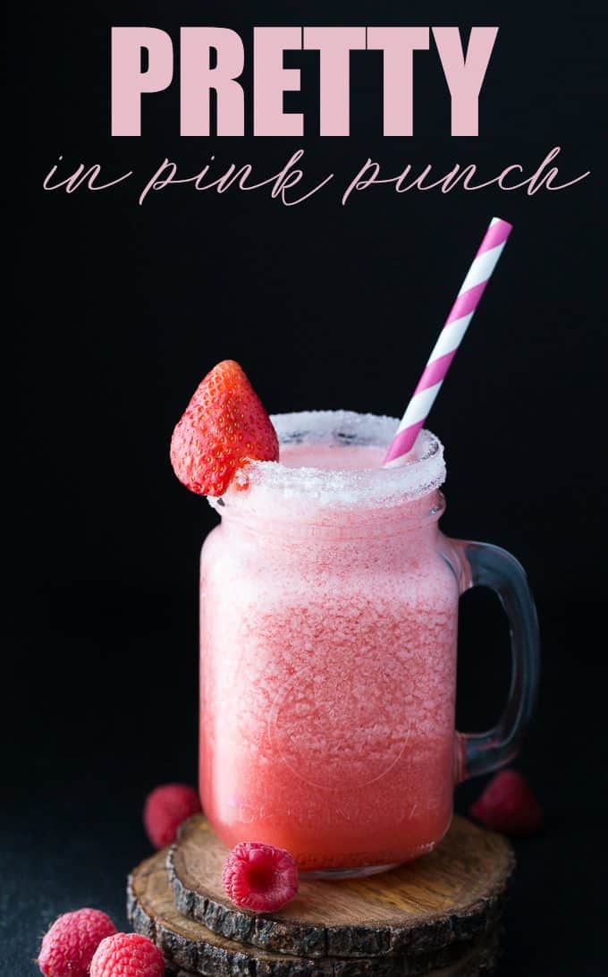 Pretty in Pink Punch - This rum-based cocktail is the perfect punch for a bridal shower or bachelorette party. With pink lemonade and Strawberry Daiquiri mix, it definitely lives up to its name!