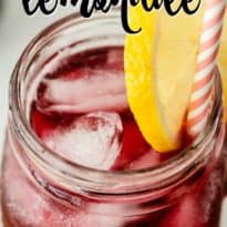 Sparkling Grape Lemonade - With bubbly lemon lime soda, frozen grape punch and lemonade, this drink is so easy to make when entertaining, or when you want to treat the kids to a special summery drink.