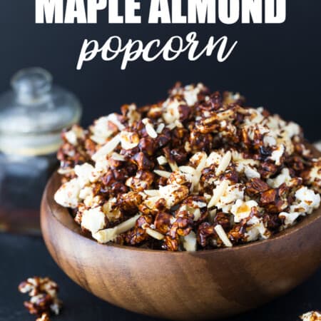 Vermont Maple Almond Popcorn - A deliciously sweet and crunchy snack!