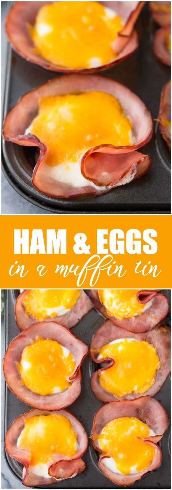 Ham & Eggs in a Muffin Tin - Savory and filling, this low carb breakfast recipe is a great make-ahead option for busy mornings.