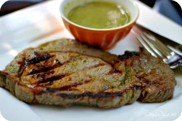 Sirloin Steak with Tangy Herb Sauce Recipe