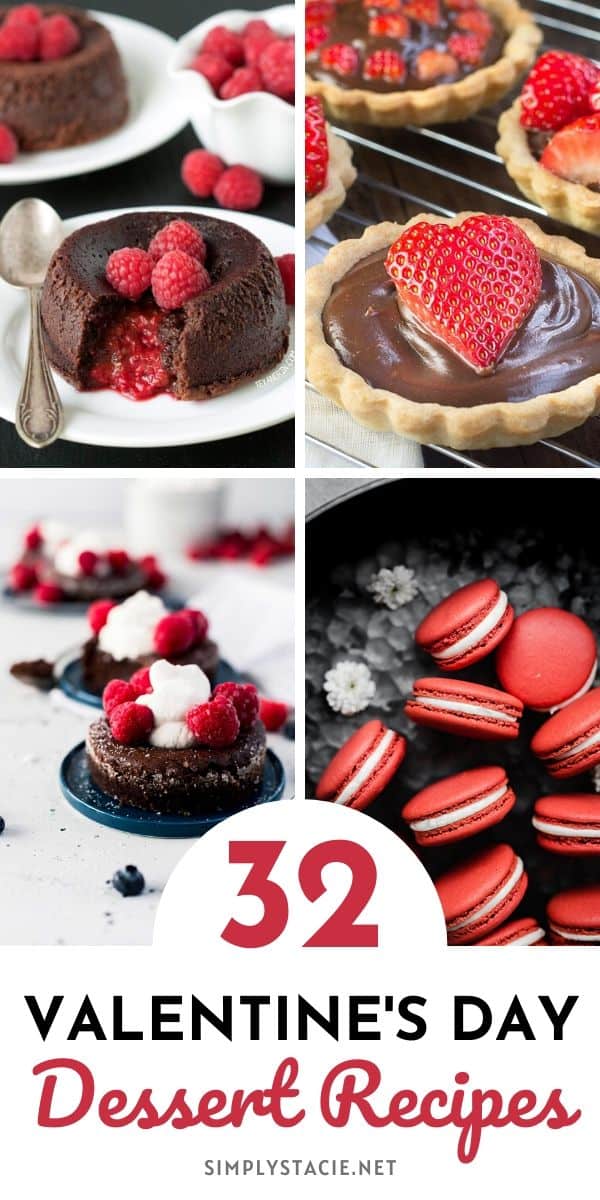 Valentine's Day Desserts - This collection includes deliciously rich and decadent chocolate creations to die for. And, did I mention the oh so good strawberry and raspberry delights? From cakes, cookies, and mousse cups to truffles and pastry hearts, there is a little something for everyone.
