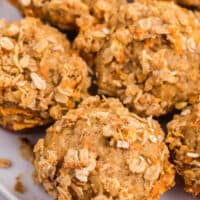 Double Orange Muffins - Packed full of goodness with carrots, orange juice, oat bran, flax seed, Greek yogurt and more. Make the night before to save time in the morning. Healthy and delicious!