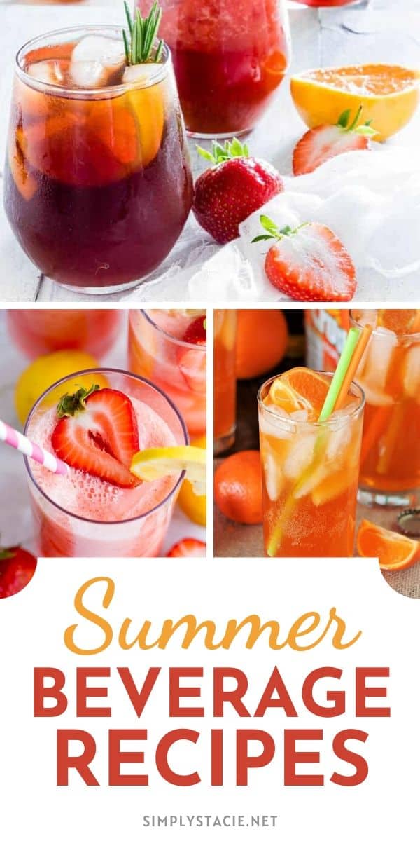 Summer Beverage Recipes - Browse through this fun collection of summer beverage recipes and choose a few to try. Each of the recipes is easy to make and will make the perfect addition to your summer drink collection! They are perfect for you, family, and also for entertaining. 