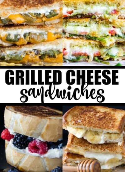 Grilled Cheese Sandwiches - Serve up a comforting grilled cheese to take all your cares away. Crispy bread, ooey-gooey cheese, nothing beats it. Now, if you are feeling lucky, you might want to venture out for more adventurous flavor pairings. 