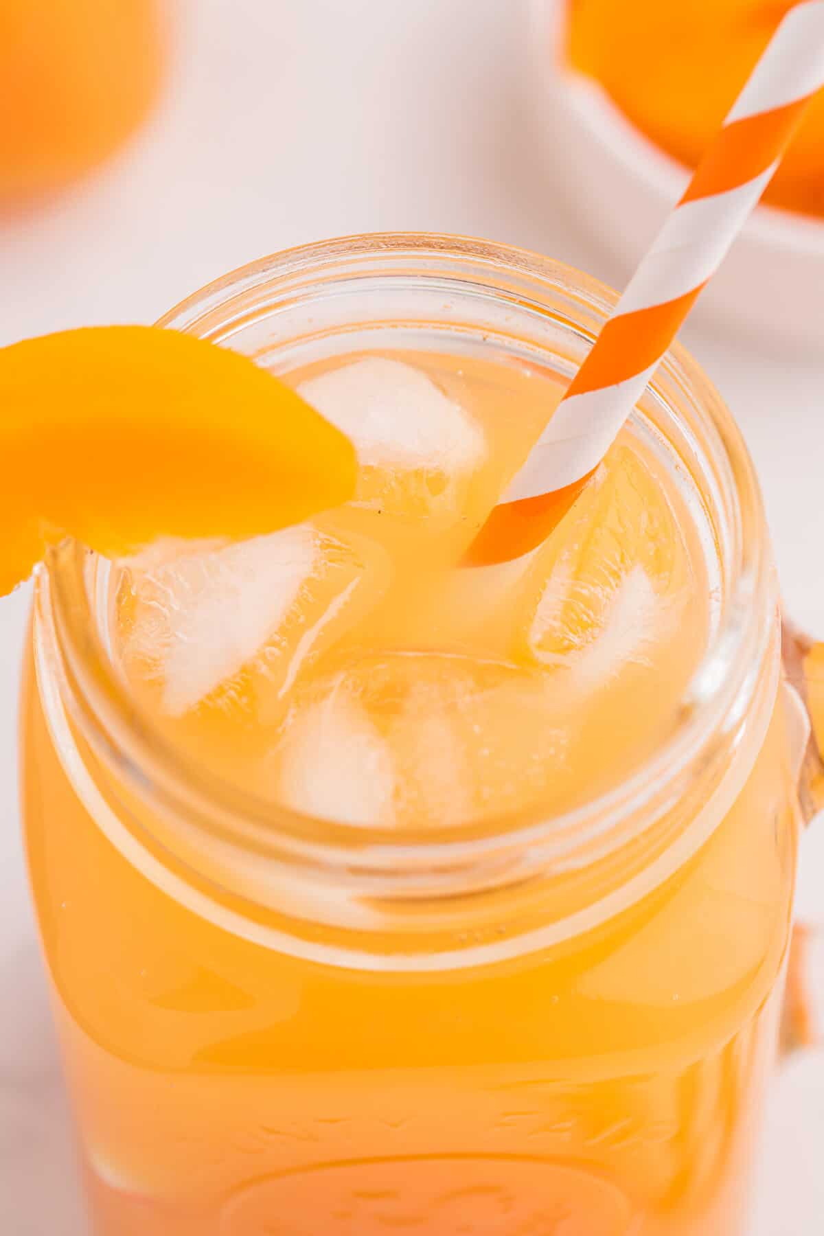 Peachy Sparkler - This sweet and bubbly mocktail full of peach flavour can be enjoyed by everyone...but would be a fantastic adult beverage with the addition of your favourite spirit. Enjoy on a hot summer day, soaking in the sun!