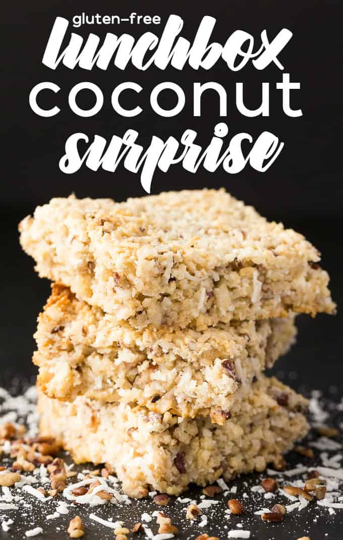 Lunchbox Coconut Surprise - These gluten-free treats are bursting with coconut flavour and are a yummy sweet treat. They are quick and simple, with minimal ingredients and are a hit with kids and kids at heart.