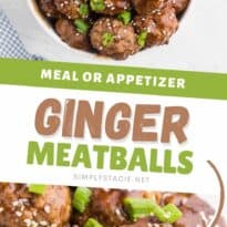 Ginger Meatballs - Add a bit of Asian flair to your meatballs!