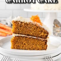 Classic carrot cake pin.