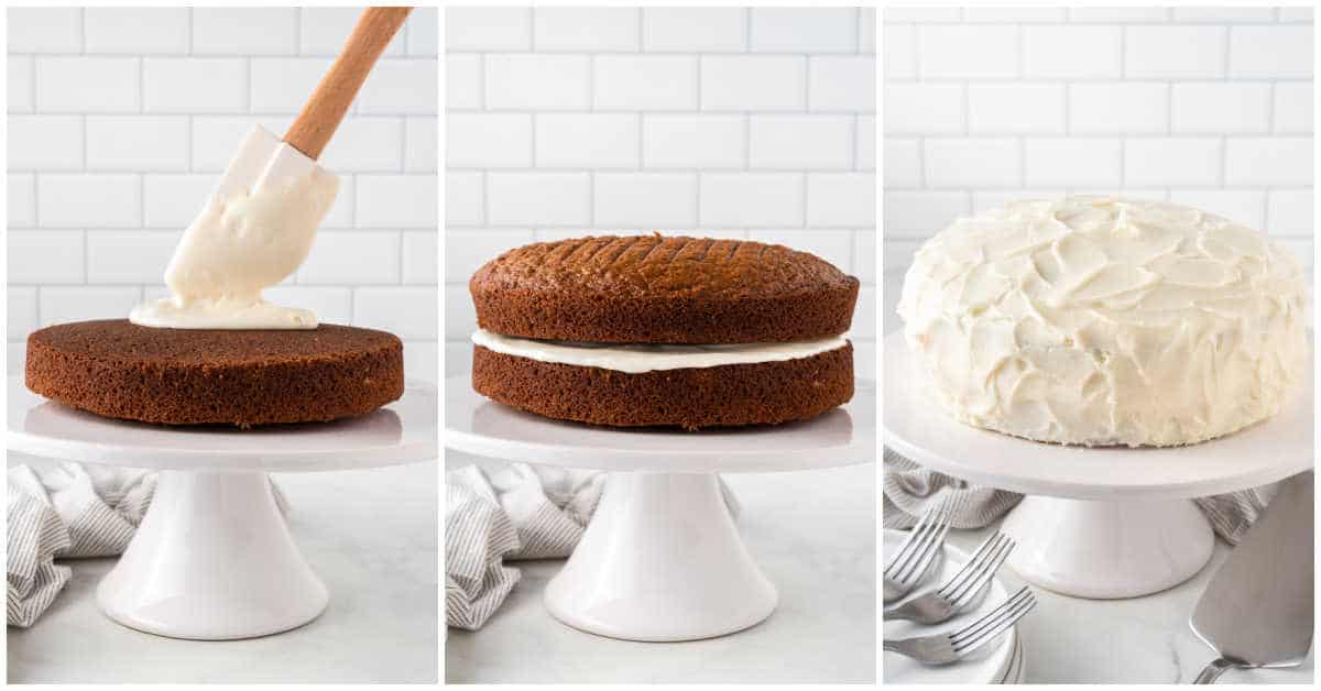 Steps to make cream cheese frosting for carrot cake.