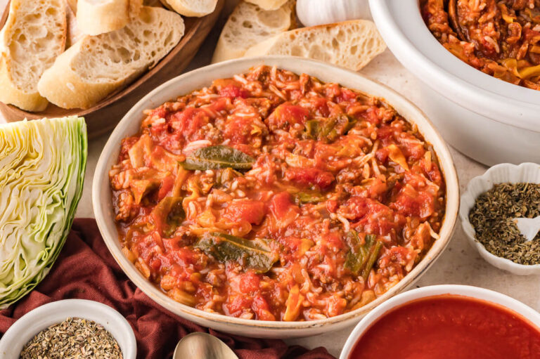 A bowl of soup.