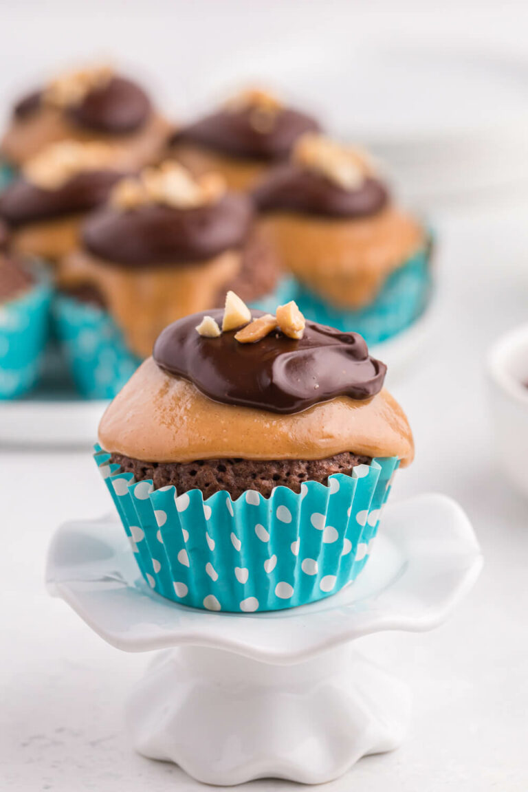 Peanut Butter Brownie Cupcakes