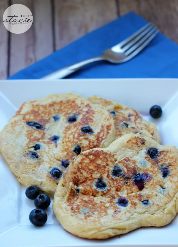 Whole Wheat Blueberry Pancakes Simply Stacie