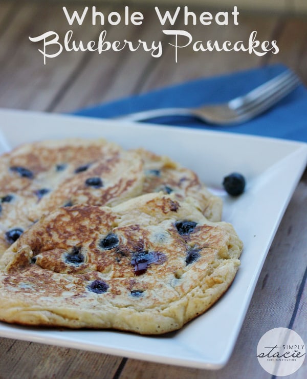 Whole Wheat Blueberry Pancakes Simply Stacie