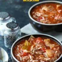 Cabbage Roll Soup - Everything I love about a cabbage roll, but 100 times easier to make!