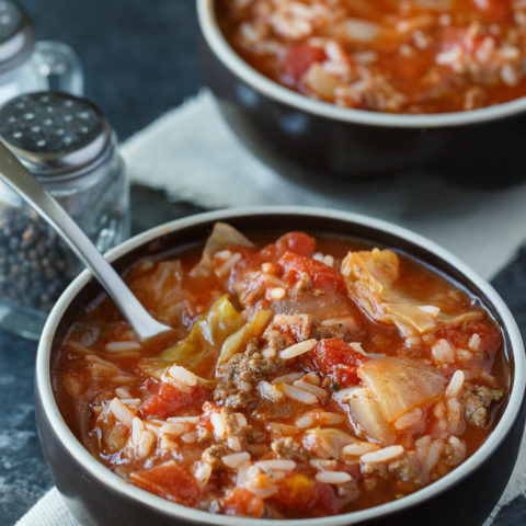 Cabbage Roll Soup - Everything I love about a cabbage roll, but 100 times easier to make!