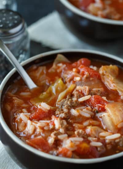 Cabbage Roll Soup - Everything I love about a cabbage roll, but 100 times easier to make!