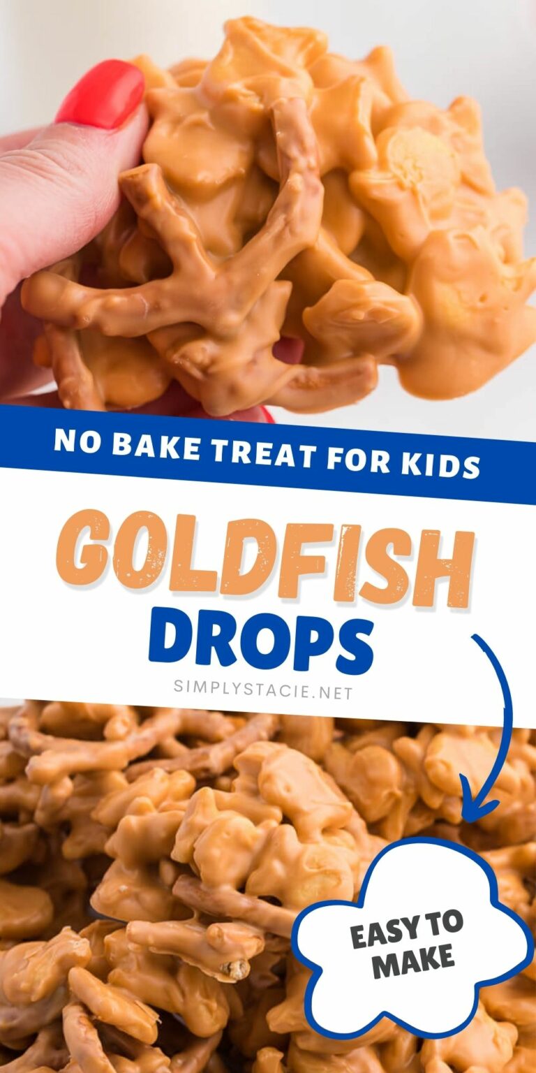 Goldfish Drops {A Sweet NoBake Dessert} Simply Stacie