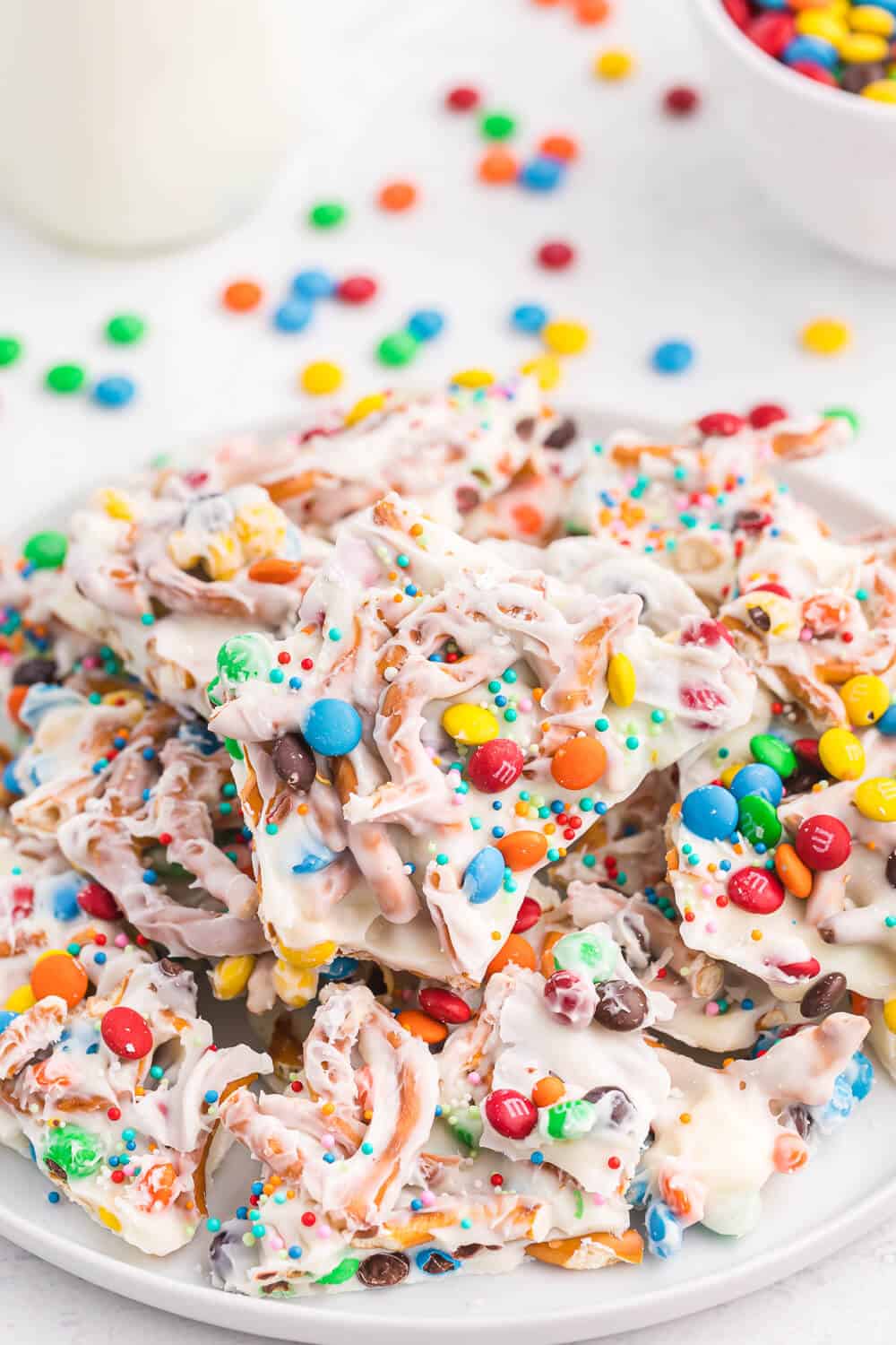 plate of rainbow bark