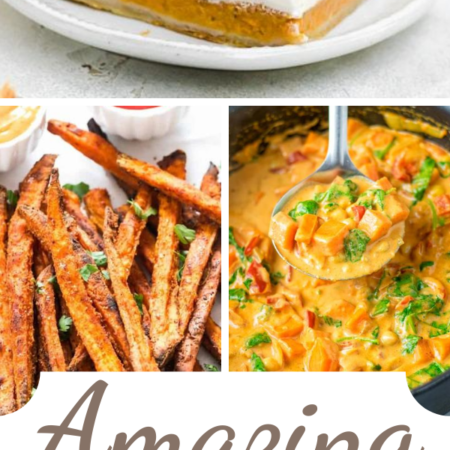 Amazing Sweet Potato Recipes - This collection includes everything from baked, fried, and roasted recipes to casseroles, dinner rolls, breads, and pies. There is even a sweet potato cheesecake!
