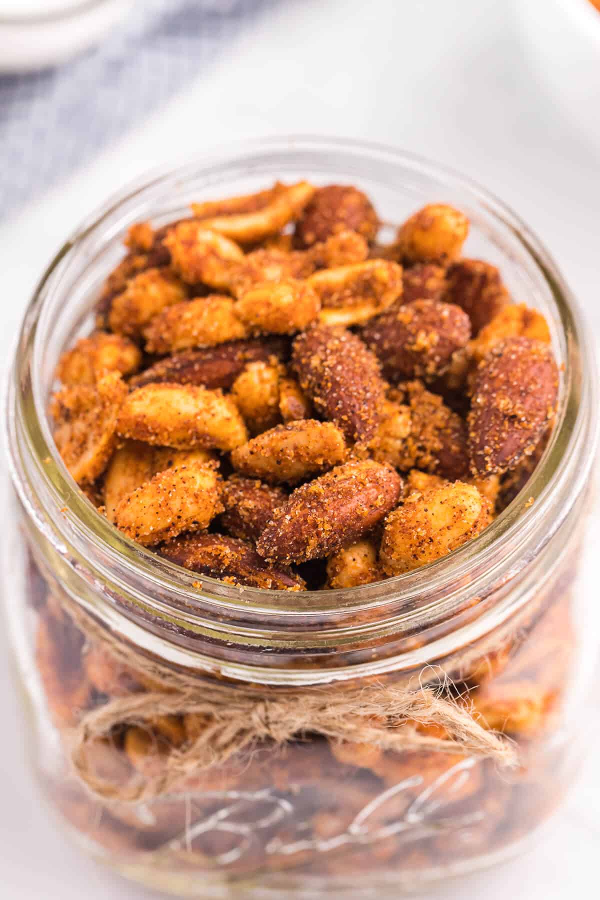 Southwestern Party Nuts Recipe - A dash of spice and hint of sweetness make for an addicting treat!